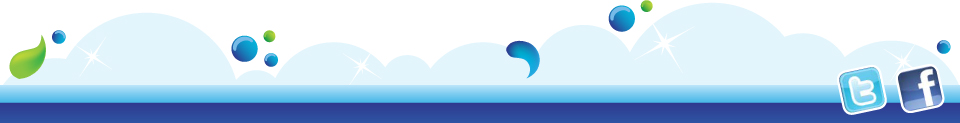 footer image with social network icons